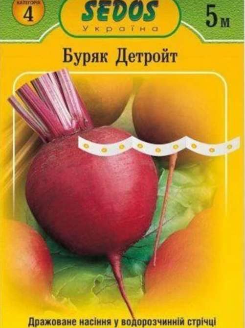 Буряк столовий “Детройт” на стрічці 5 м. (150 насінин)